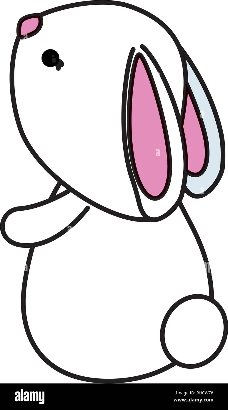 cute rabbit character icon Stock Vector Image & Art - Alamy