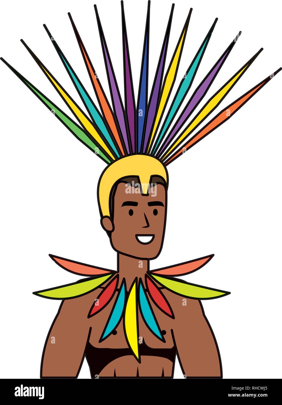 brazilian male dancer character Stock Vector Image & Art - Alamy