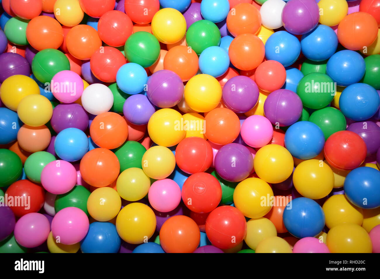 multicolores plastic balls toys for children Stock Photo Alamy