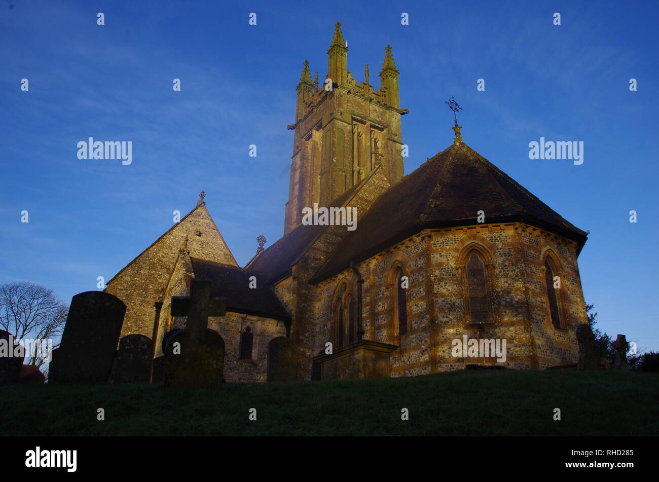 St Peter and St Paul church. Cattistock. The Macmillan Way. Long ...