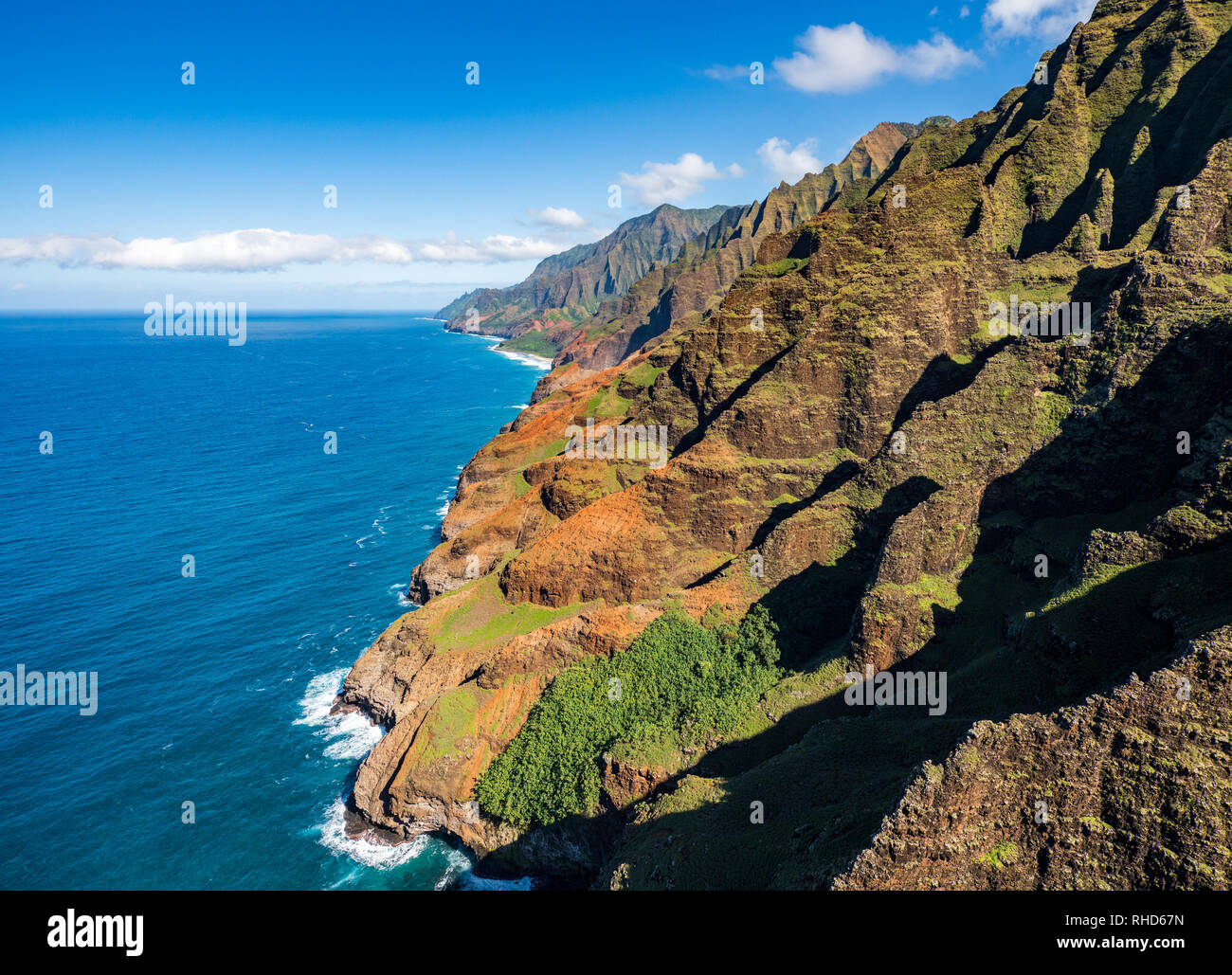 Garden Island of Kauai from helicopter tour Stock Photo - Alamy