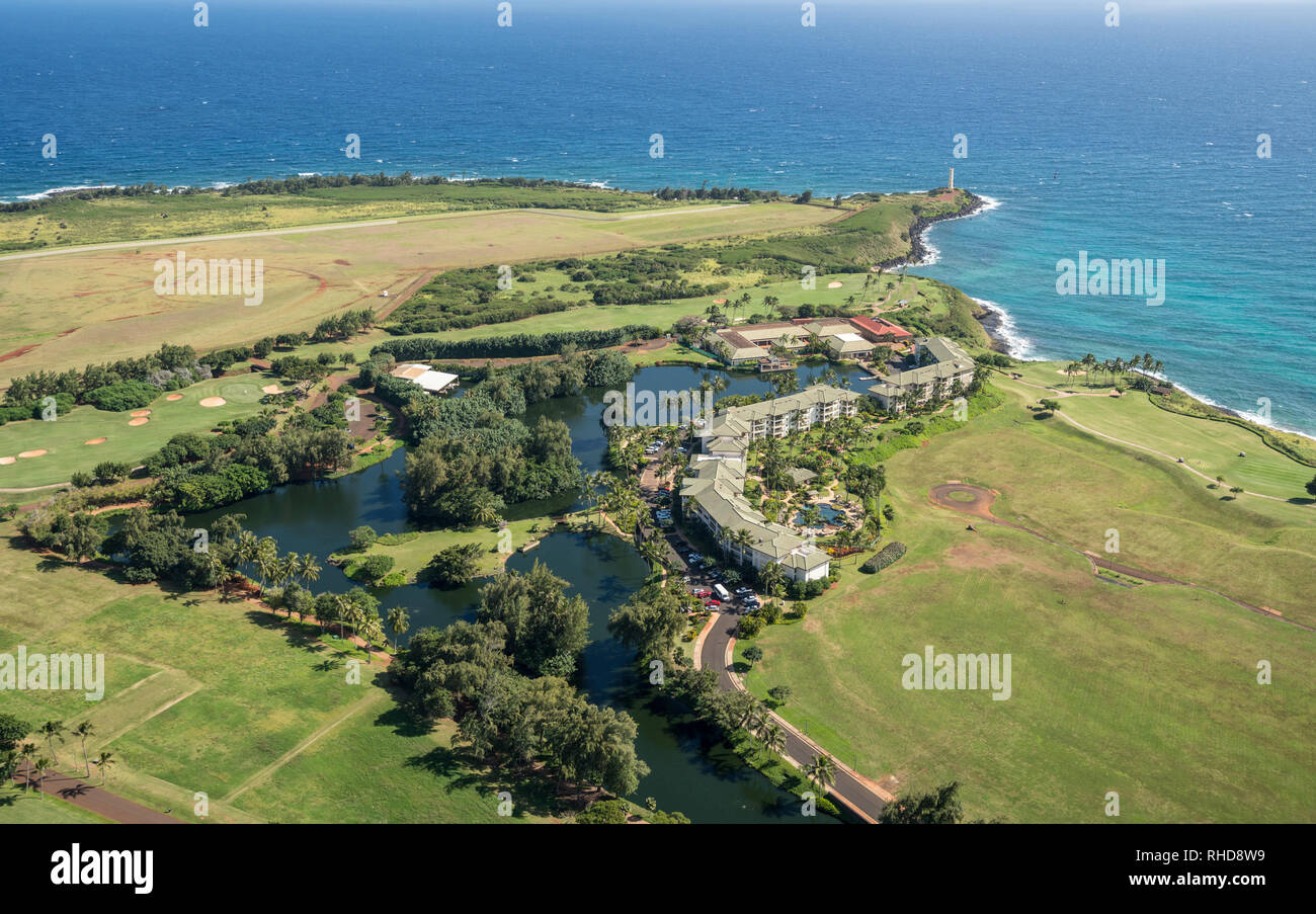 Garden Island of Kauai from helicopter tour Stock Photo - Alamy