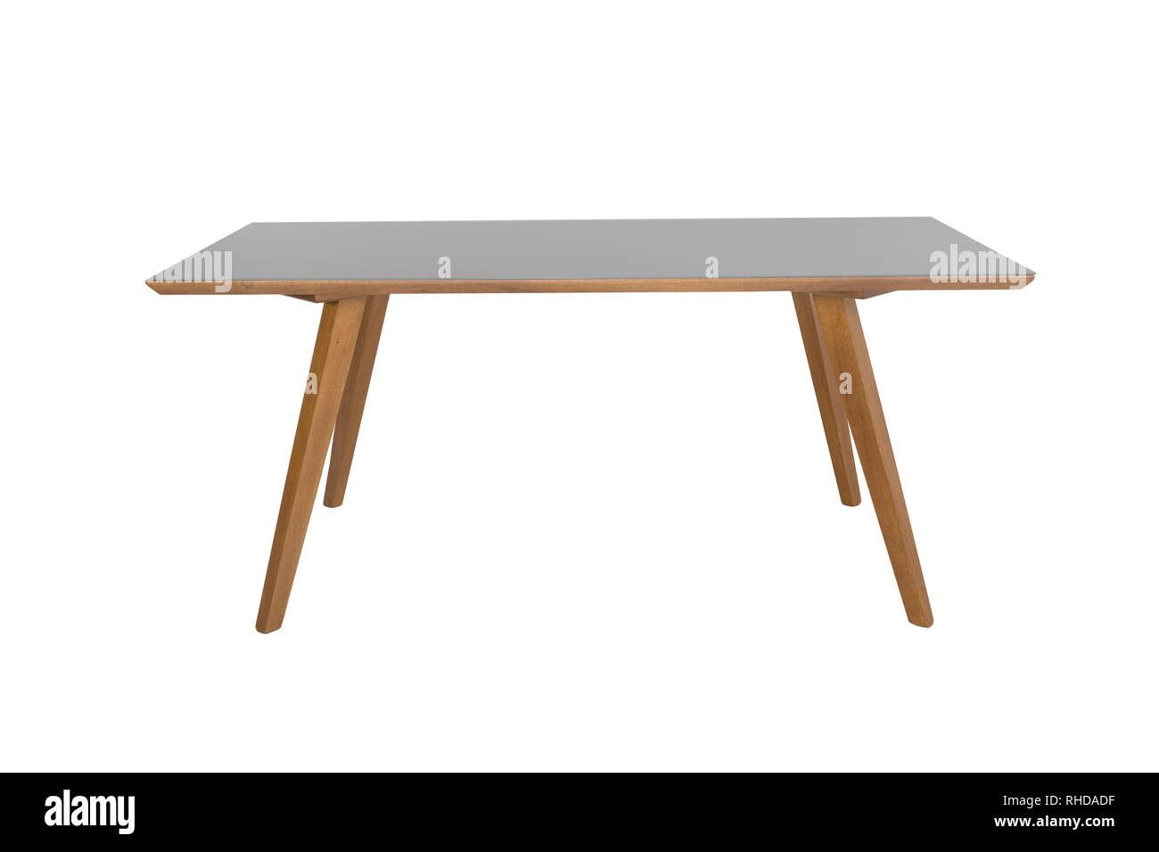 Table isolated on white background Stock Photo - Alamy