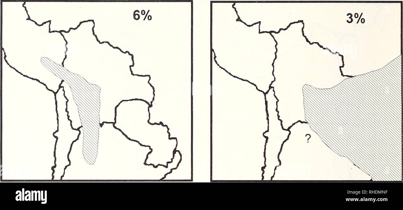 Bonner zoologische Monographien. Zoology. 174. Fig.71: Pattern 9:  inter-Andean dry-valleys Fig.72: Pattern 10: primarily Chaco-Cerrado and  adjacent montane forests. distribution to southeastern Brazil. southward to  northern Argentina. Typical ...