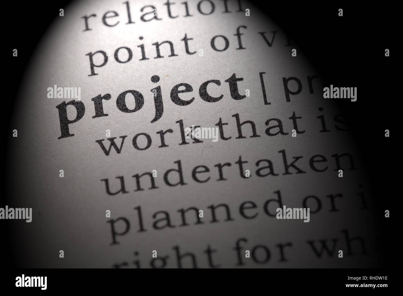 Fake Dictionary, Dictionary definition of the word project. including ...
