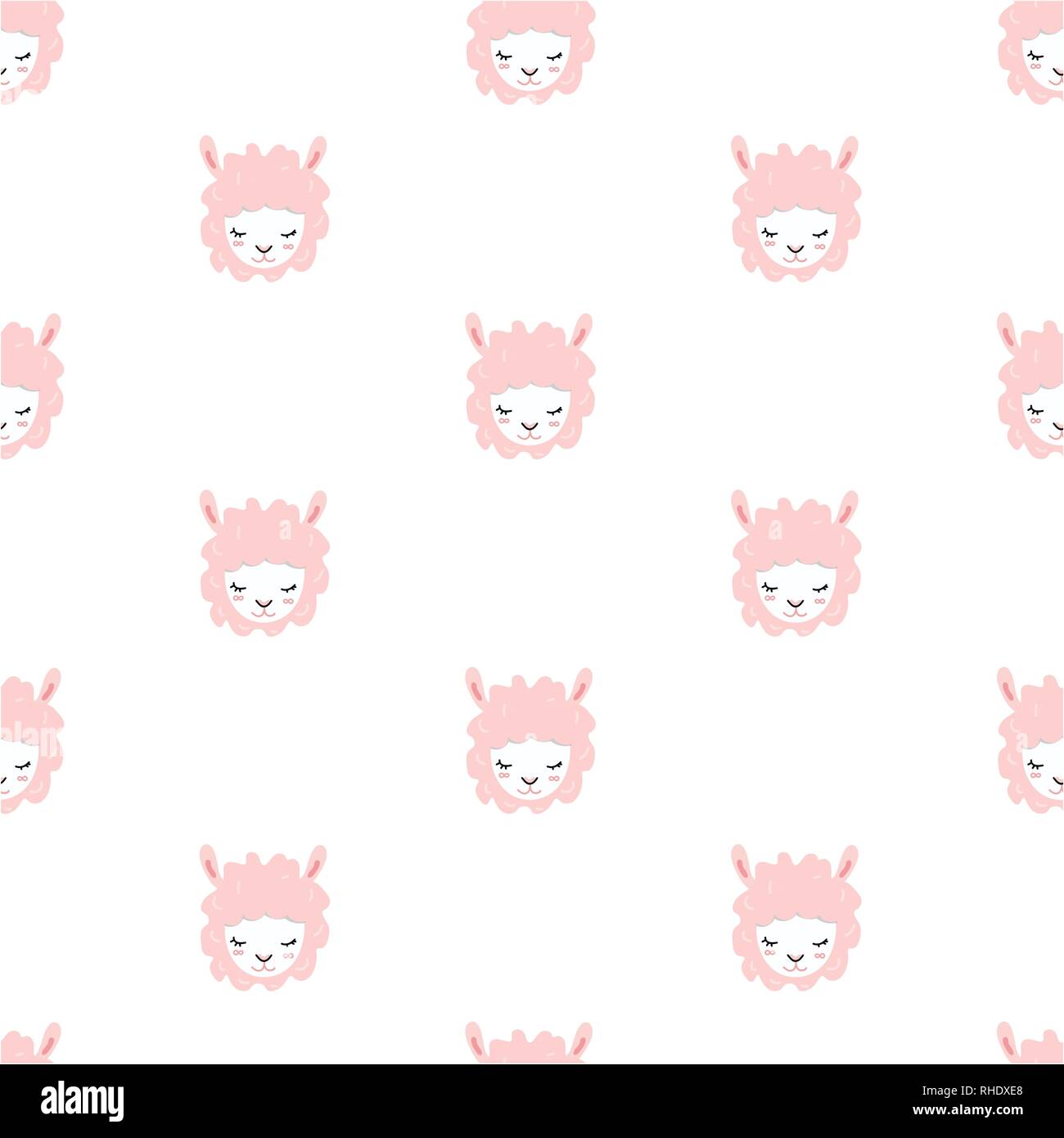 Vector sheep pattern. Stock Vector