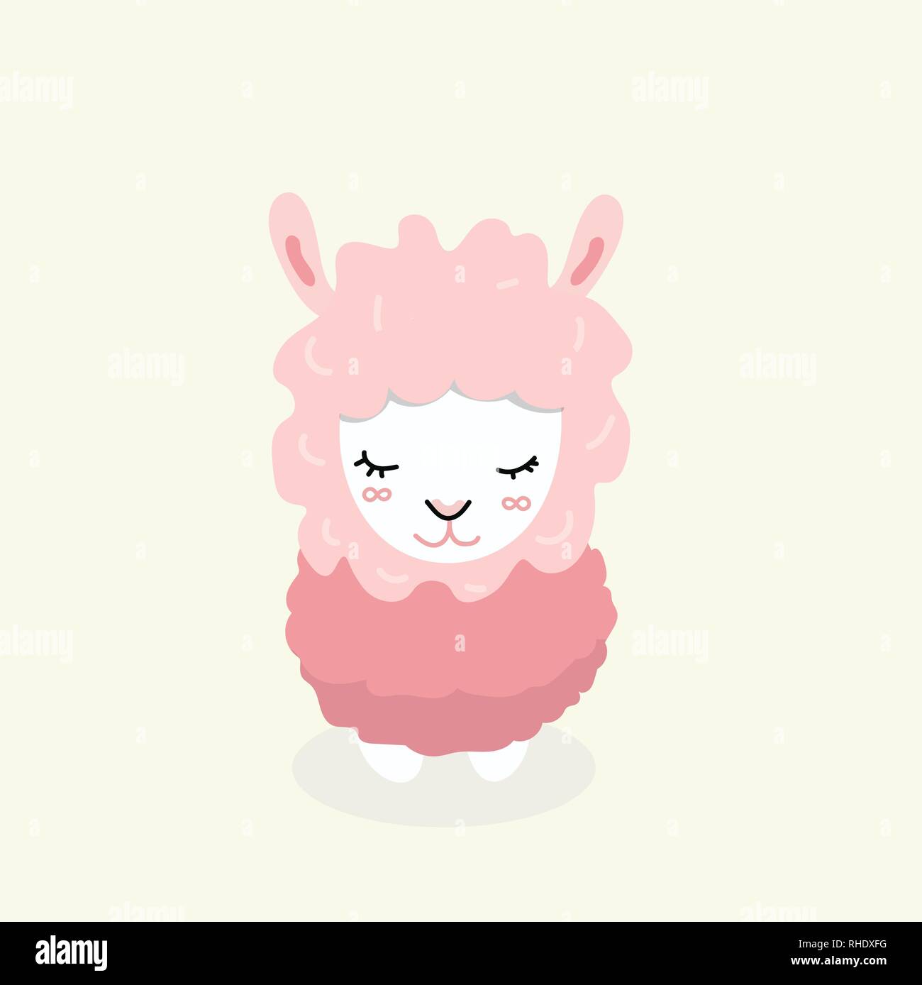 Cute sheep in flat style Stock Vector Image & Art - Alamy