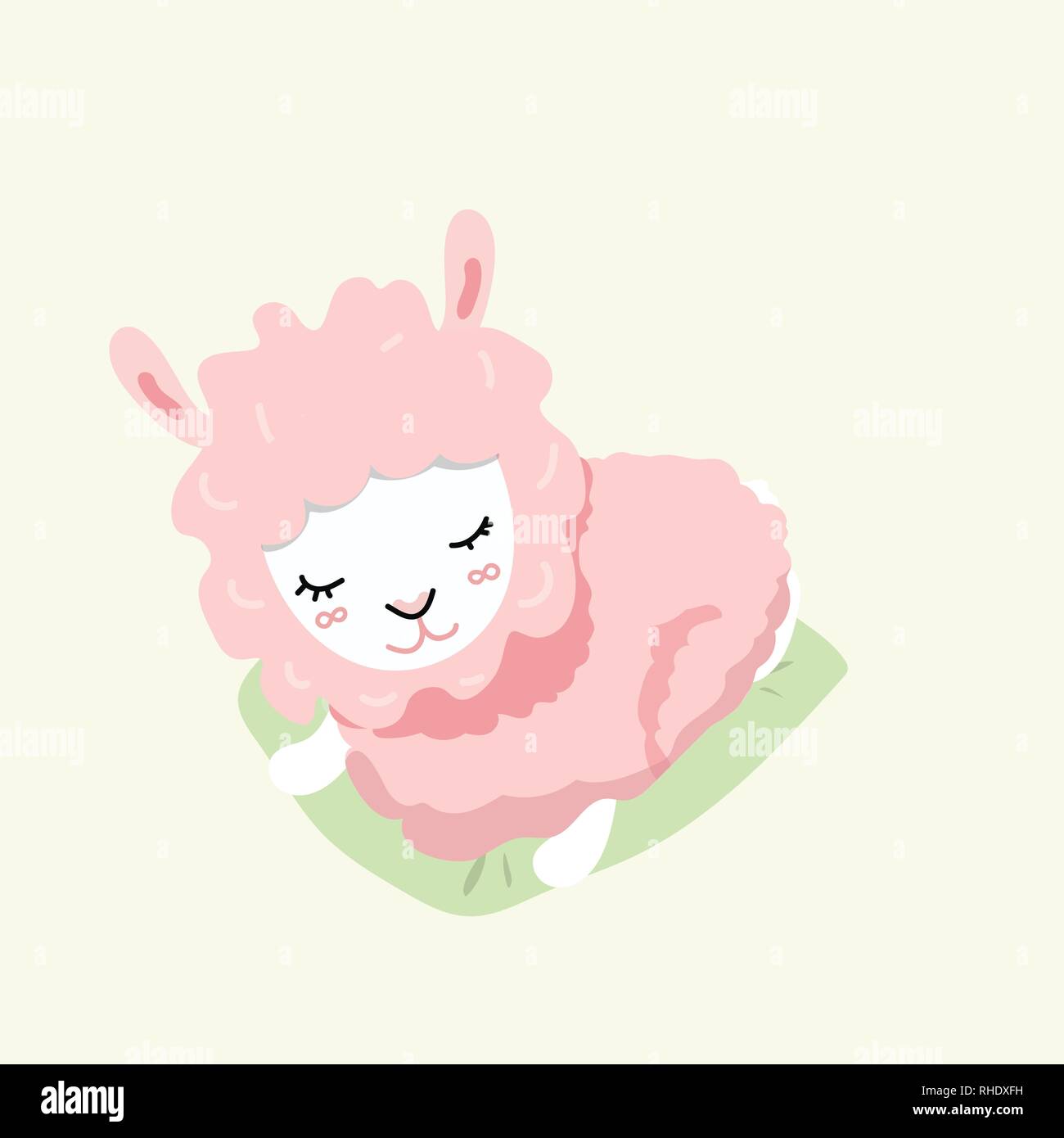 Cute sheep in flat style Stock Vector Image & Art - Alamy