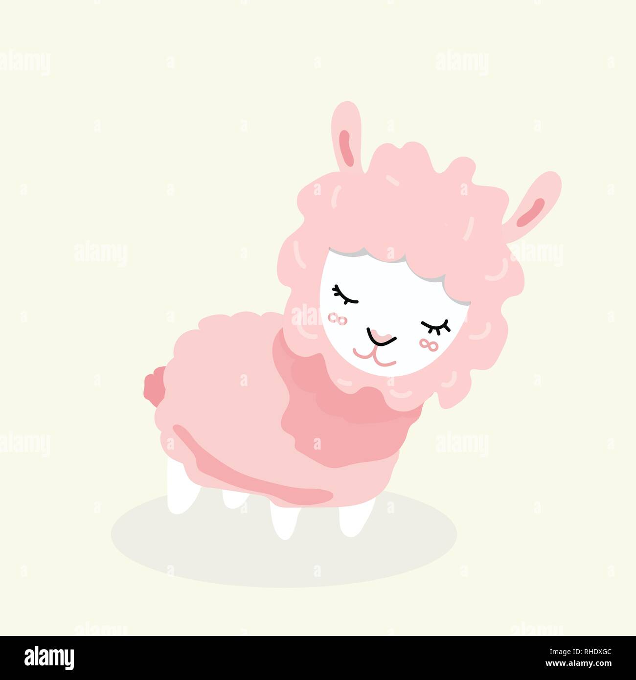 Cute sheep in flat style Stock Vector Image & Art - Alamy