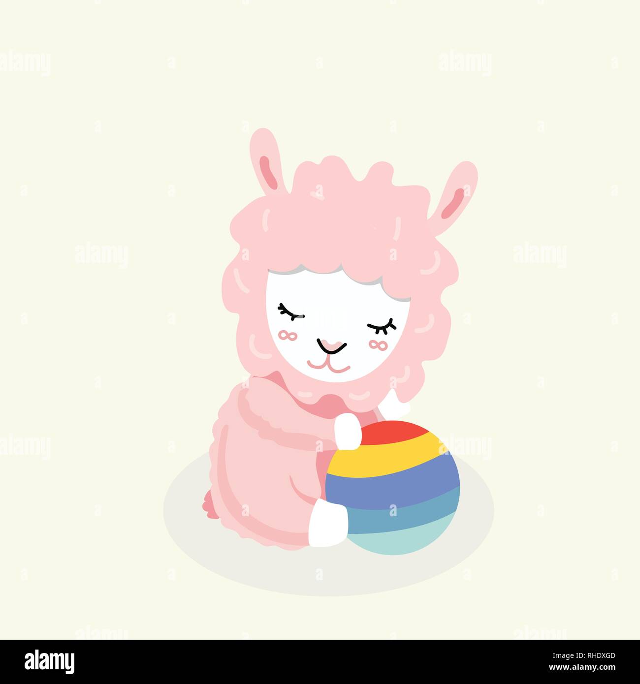 Cute sheep in flat style Stock Vector Image & Art - Alamy