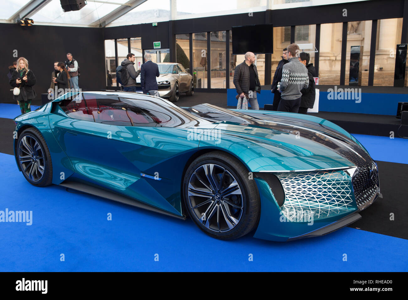 Many of Concept Cars and Design were presented at the Invalide in Paris or had the election of the most beautiful car of the year. Stock Photo
