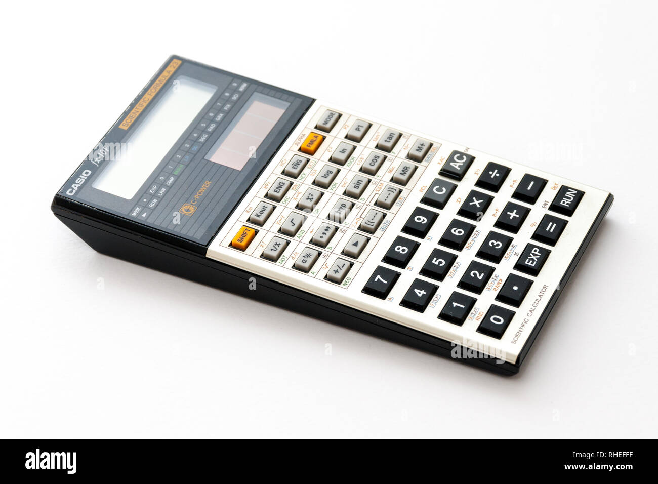 Rome, Italy - Februar 02, 2013: Vintage scientific calculator from late 80s Stock Photo