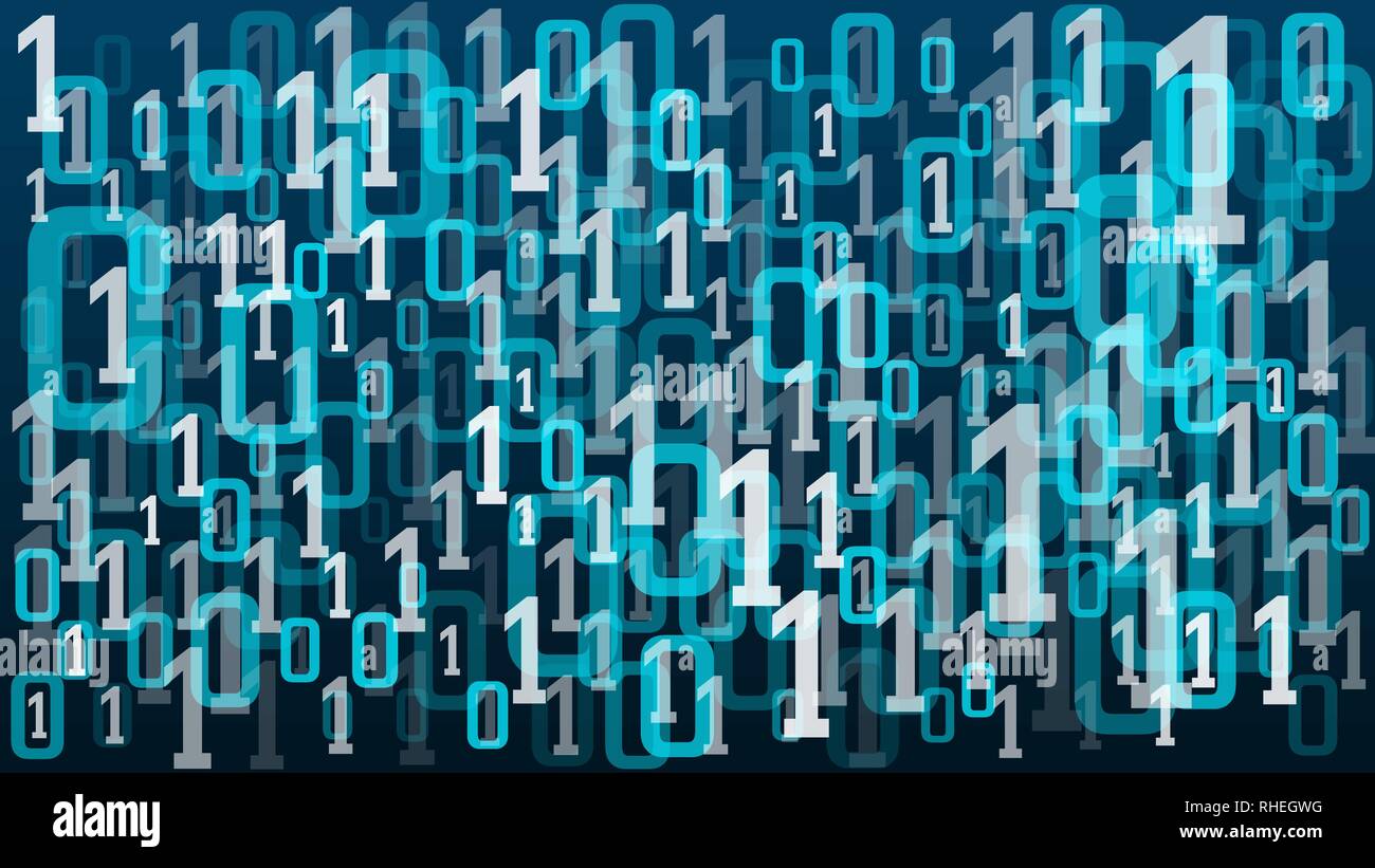 Cloud computing data chaos, processing deep learning algorithm Stock Vector