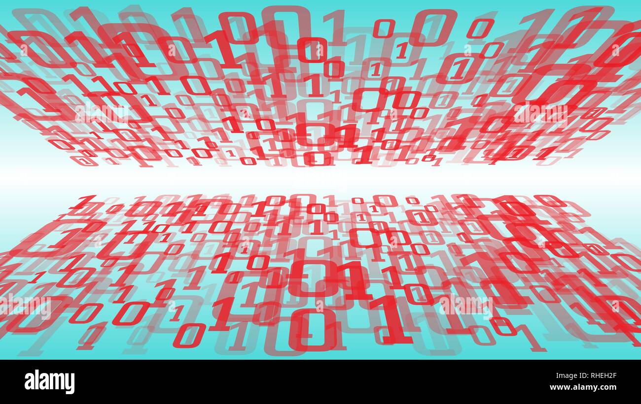 Cyber analytics deep learning cyberspace, vector digital abstract concept Stock Vector