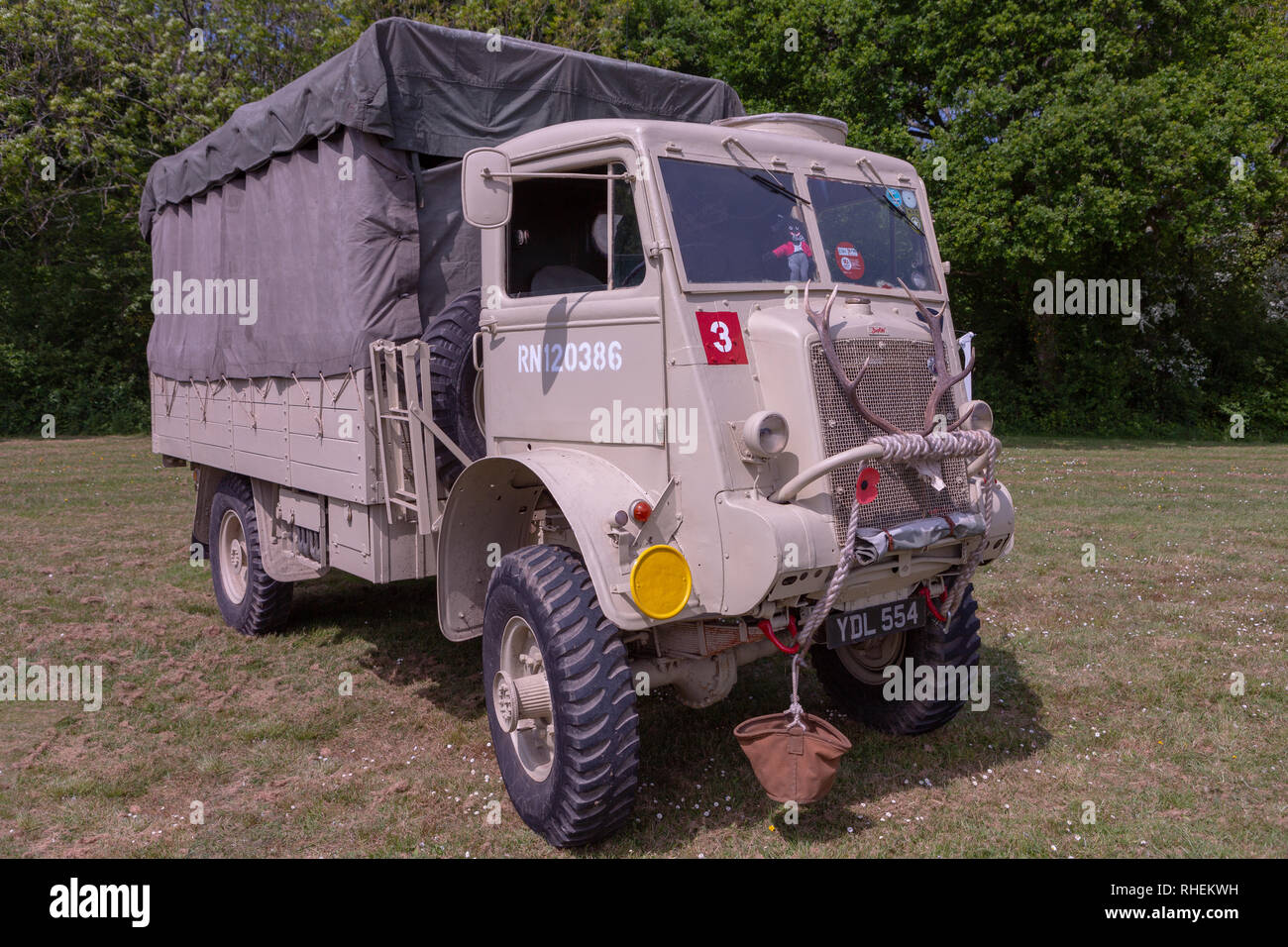 WWII Era Truck at Isle of Wight Steam Railway Stock Photo - Alamy