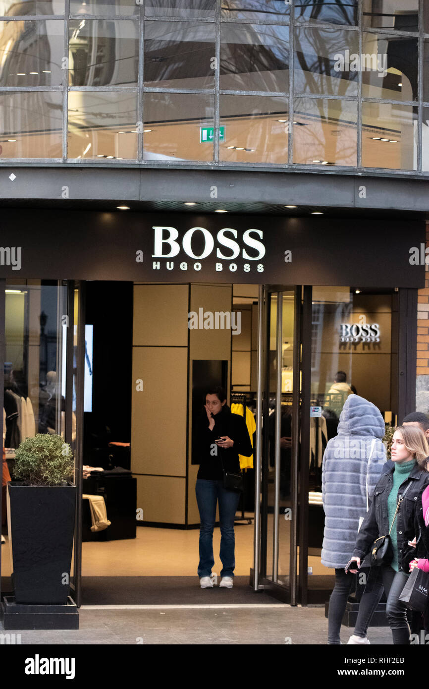 Boss Shop At Amsterdam The Netherlands 2019 Stock Photo Alamy