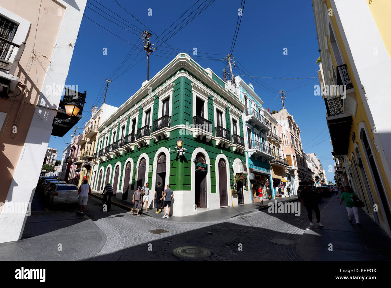 City street scene, Old San Juan, Puerto Rico Stock Photo - Alamy