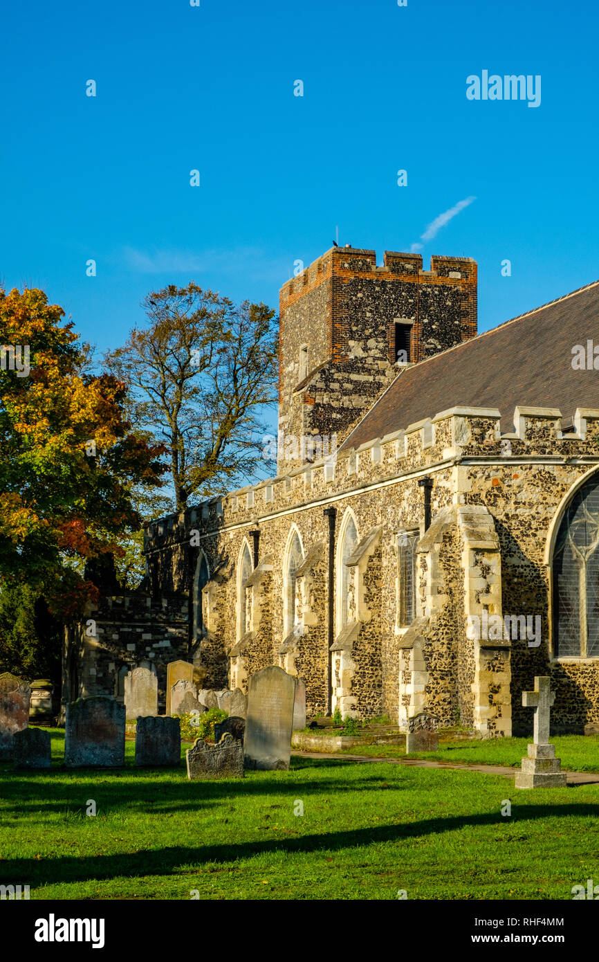 Parish Church of St Botolph, Northfleet, Gravesend, Kent Stock Photo