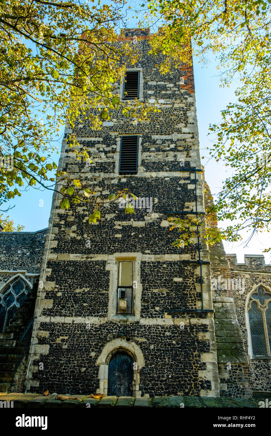 Parish Church of St Botolph, Northfleet, Gravesend, Kent Stock Photo