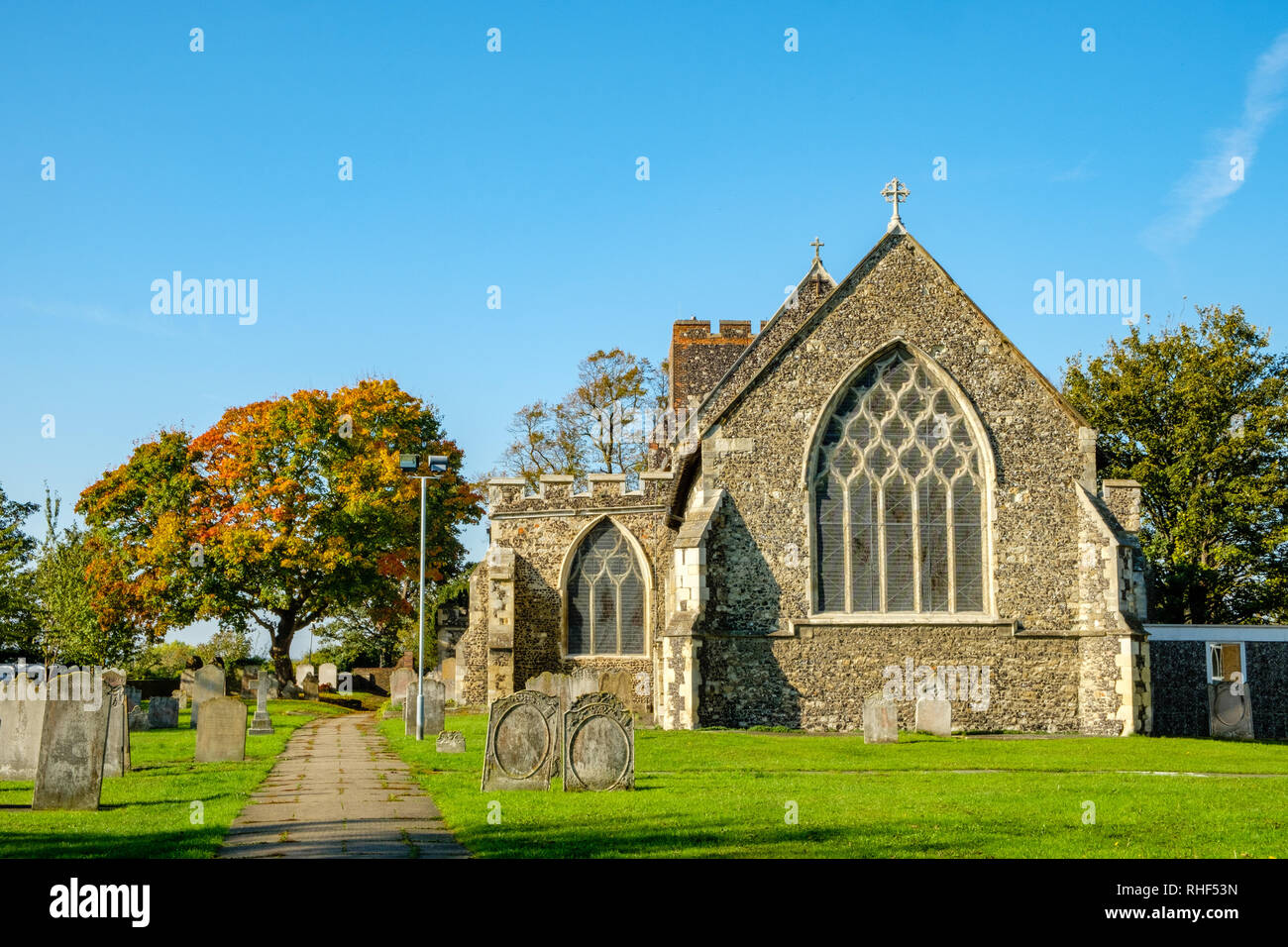 Parish Church of St Botolph, Northfleet, Gravesend, Kent Stock Photo