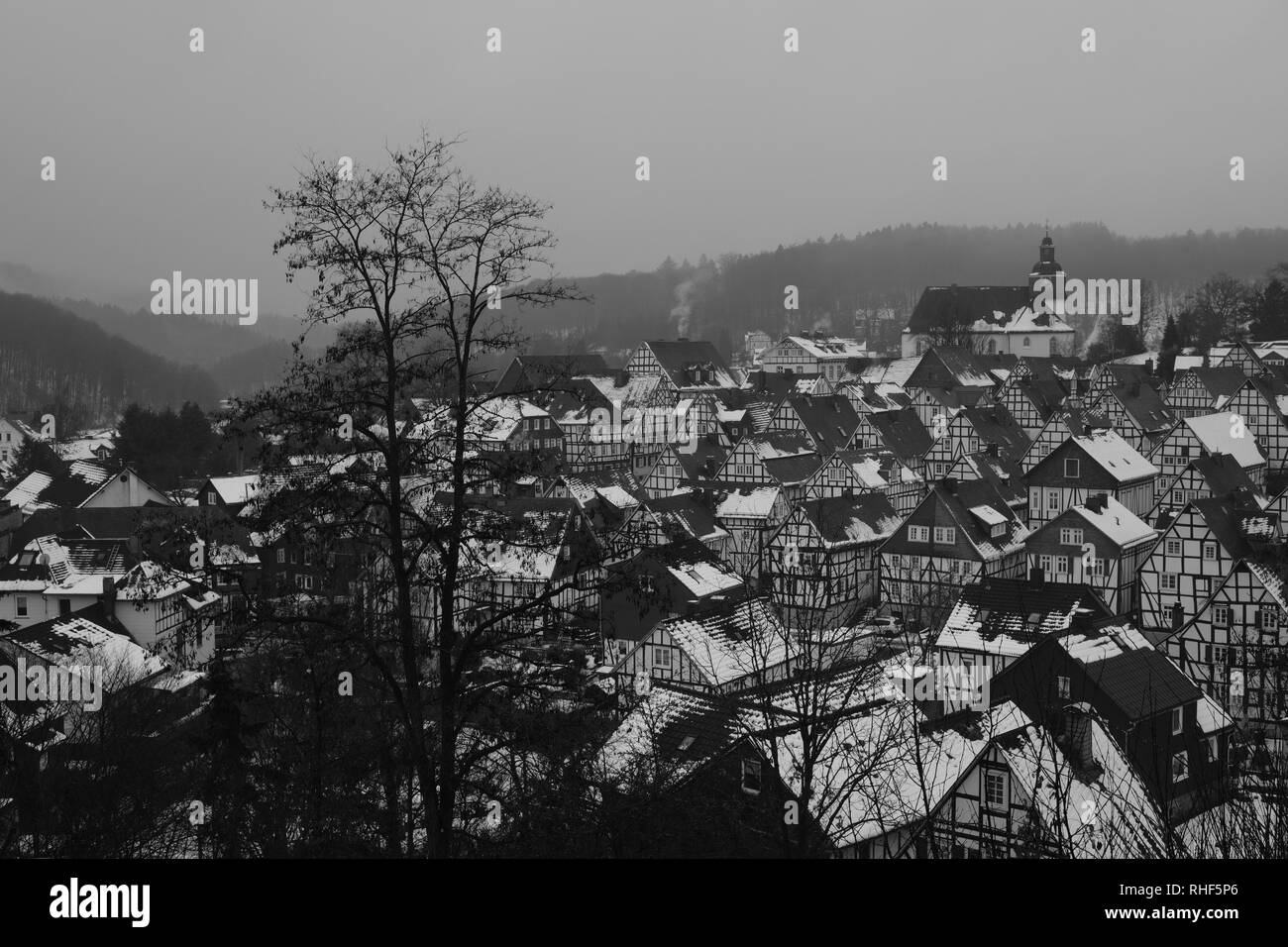 Germany Old Town of Freudenberg Nearby Cologne and Siegen Stock Photo