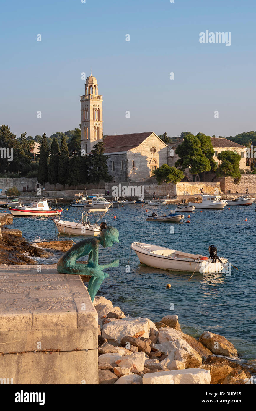 A view of the Franciscan monastery in Hvar Town, Croatia Stock Photo