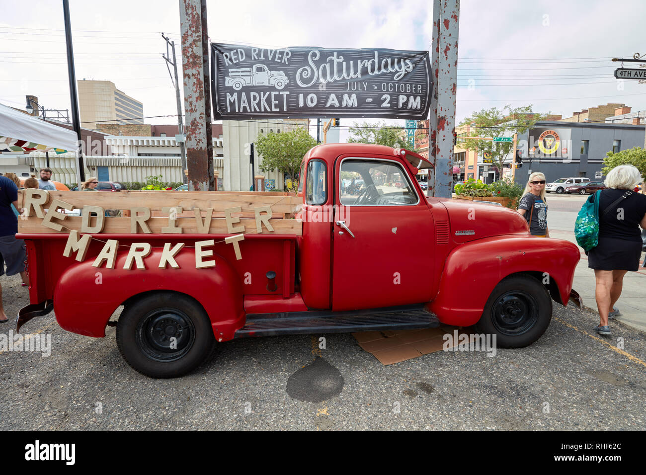 Red River Market in downtown Fargo, North Dakota Stock Photo Alamy
