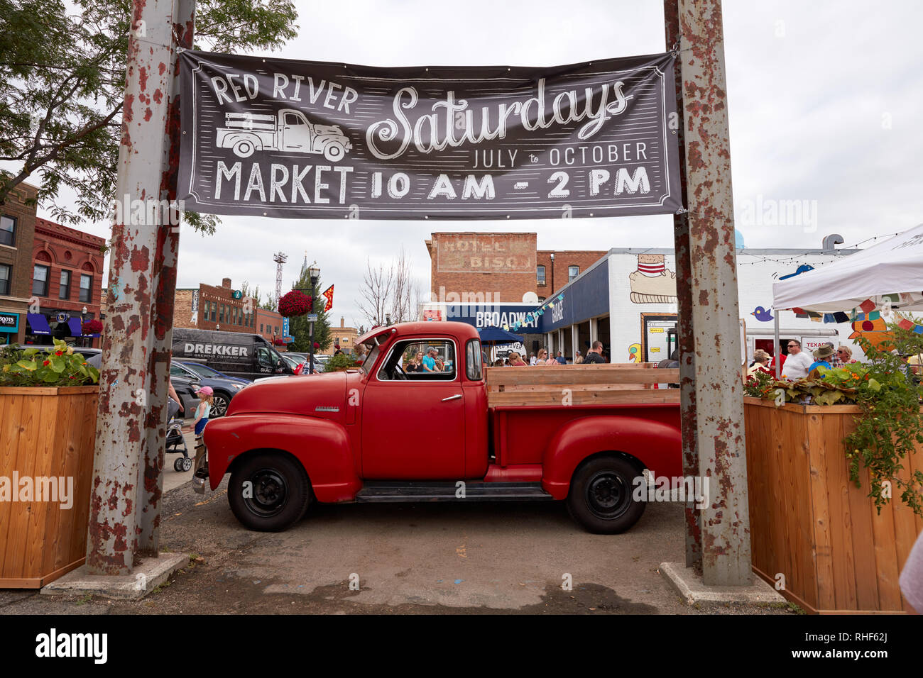 Red River Market in downtown Fargo, North Dakota Stock Photo Alamy