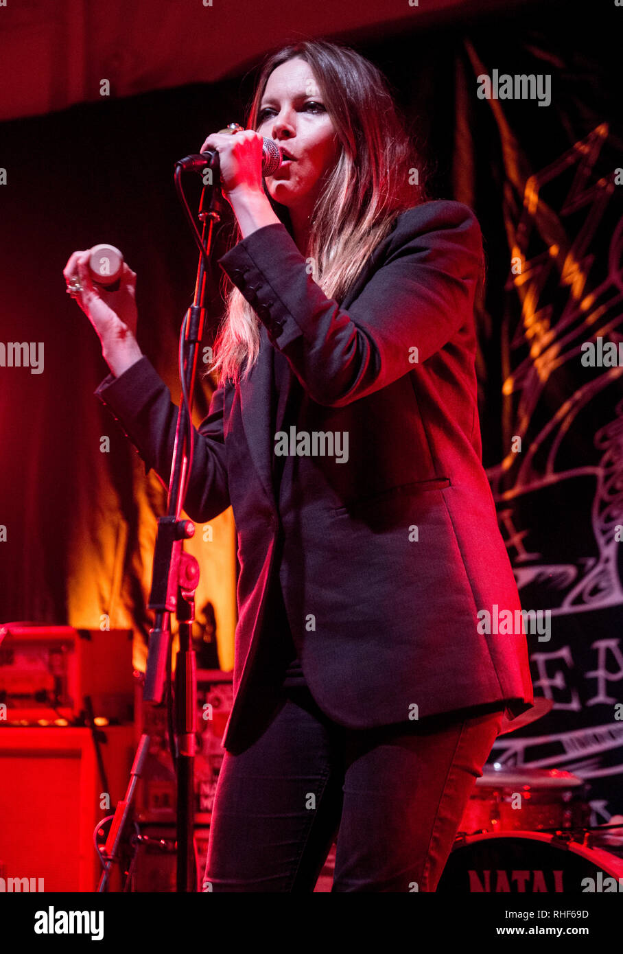 Liela Moss  at A Peaceful Noise Bush hall London 24 nov 2018 in aid of the Nick Alexander Memorial Trust.   Photo by Brian Jordan Stock Photo