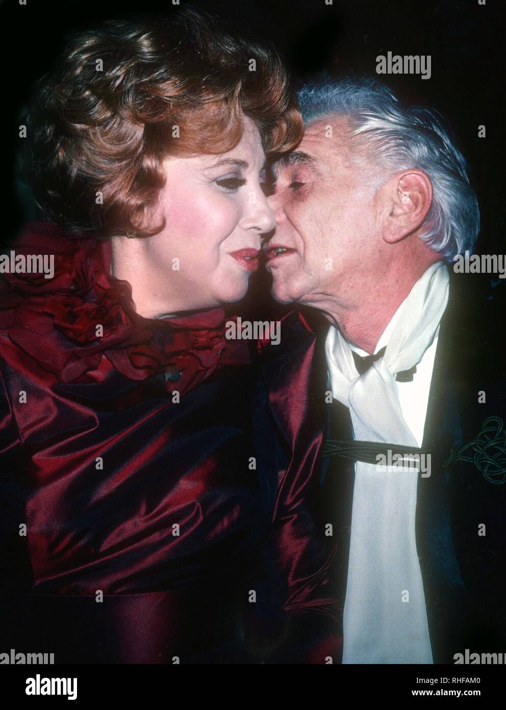 Beverly Sills and Leonard Bernstein 1982 Photo By Adam Scull/PHOTOlink/MediaPunch Stock Photo