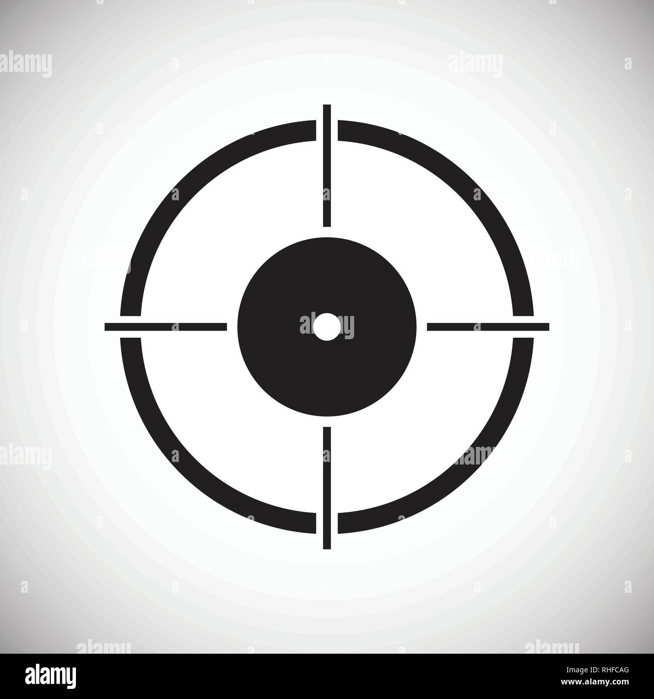 Target icon set on white background for graphic and web design, Modern ...