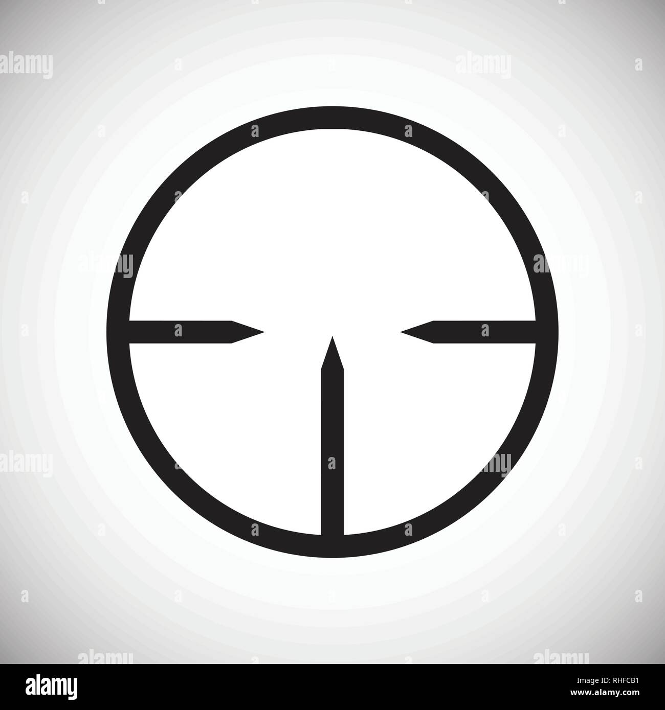 Target icon set on white background for graphic and web design, Modern ...