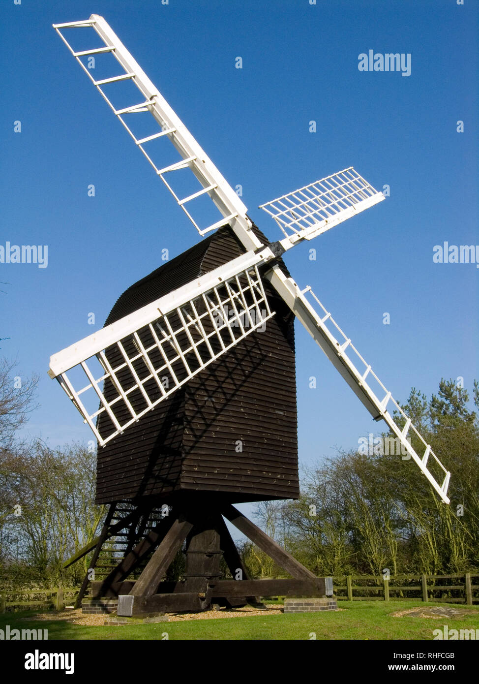 Great Gransden Windmill, Cambridgeshire Stock Photo