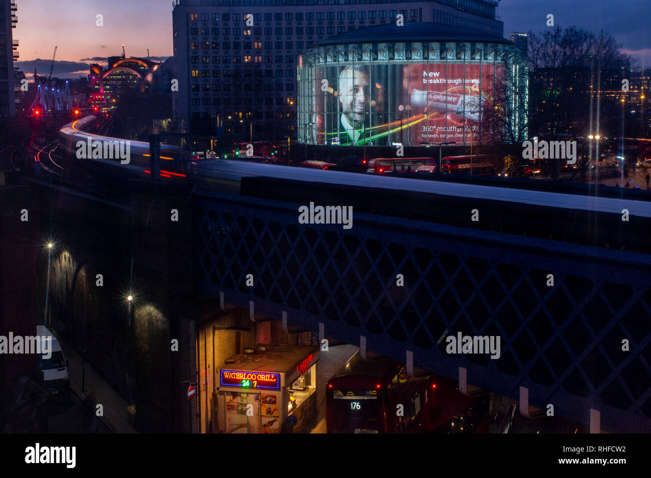 Trains Going To And From Charing Cross Station In London At