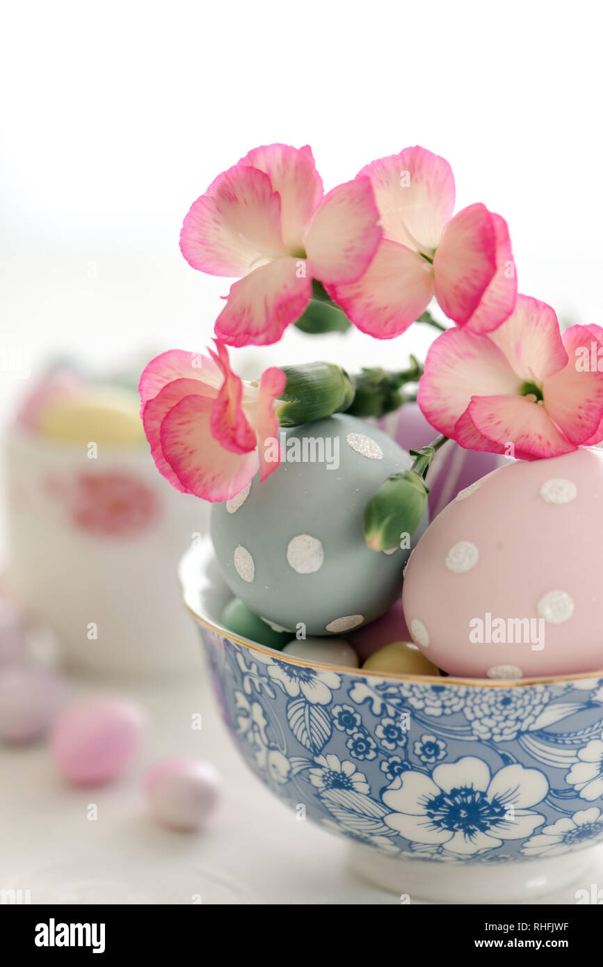 Pastel colored eggs for Easter Stock Photo Alamy
