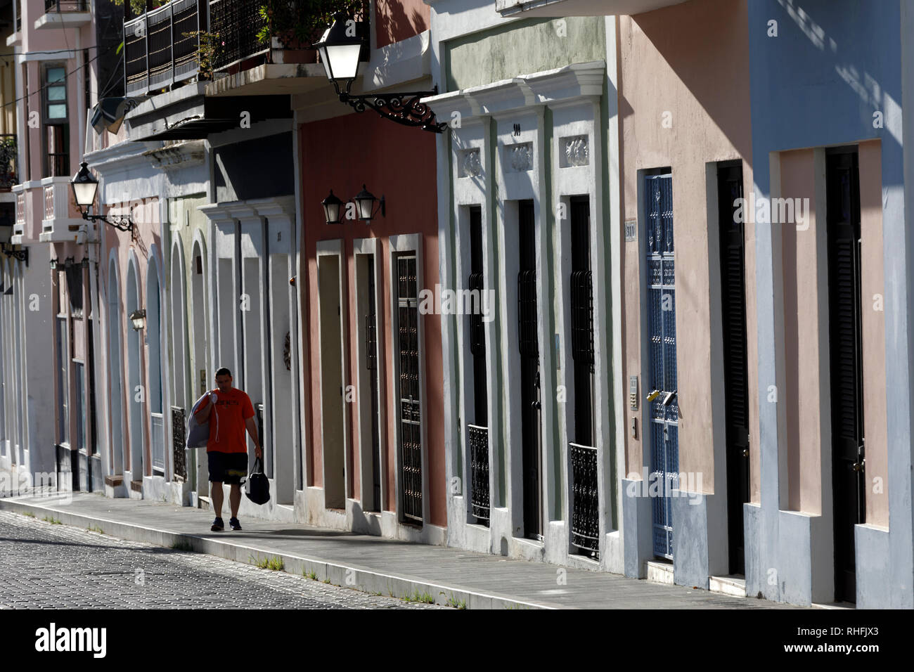 City street scene, Old San Juan, Puerto Rico Stock Photo - Alamy