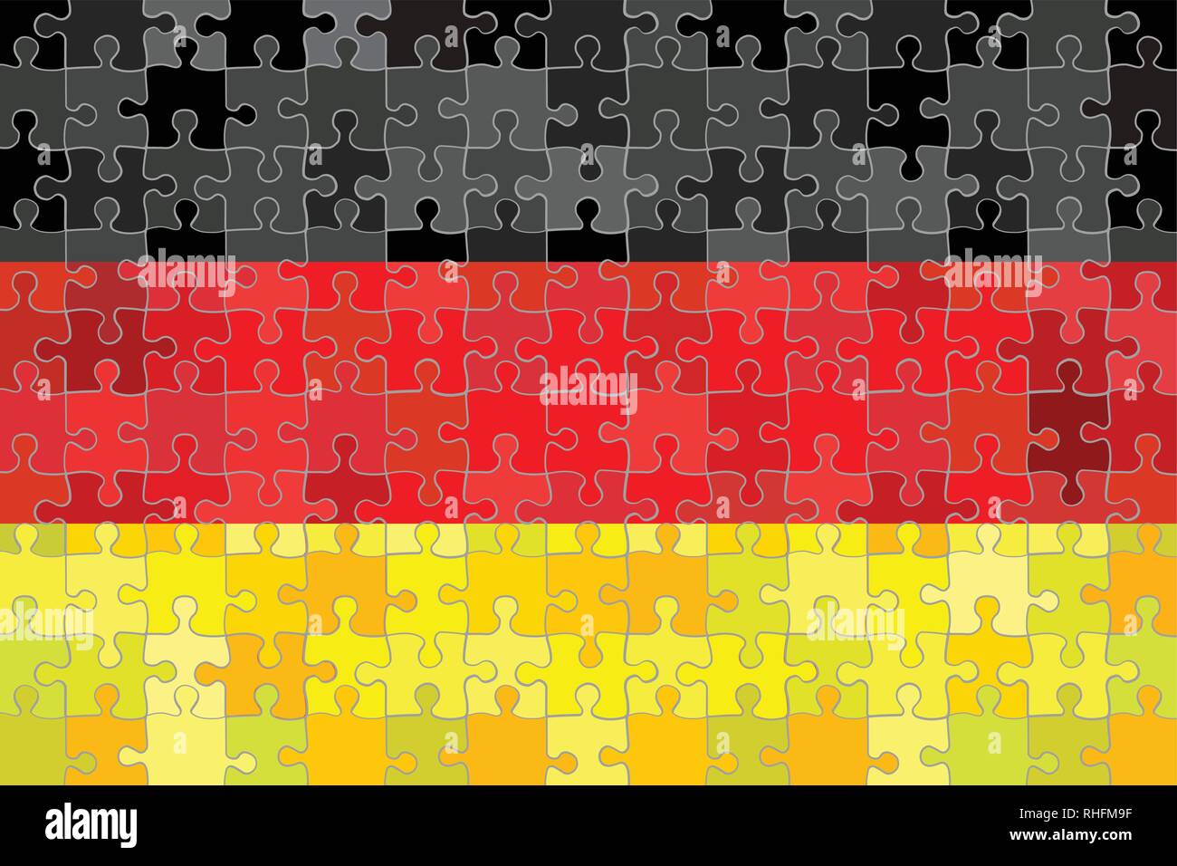 Germany flag made of puzzle background - Illustration Stock Vector ...