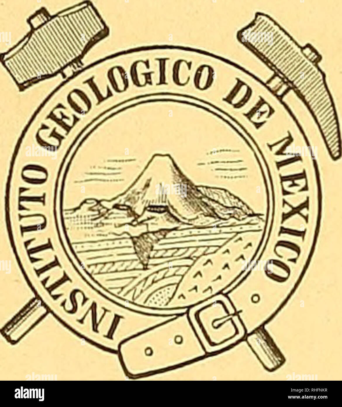 . Boletín del Instituto Geológico de México. Geology; Geology; Paleontology. IIÑTSTITTJTO GEOLÓGICO 13 13 DVC É XII C O , Director, José Gr. Aguilera. LA^S EHTOLITAS DE MÉXICO EZEQUIEL ORDONEZ. MÉXICO OFICINA TIPOGRÁFICA DE LA SECRETARÍA DE FOMENTO Calle de San Andrés núni. 15 (Avenida Oriente 51.) 1900. Please note that these images are extracted from scanned page images that may have been digitally enhanced for readability - coloration and appearance of these illustrations may not perfectly resemble the original work.. Instituto Geológico de México. México : [Instituto] Stock Photo