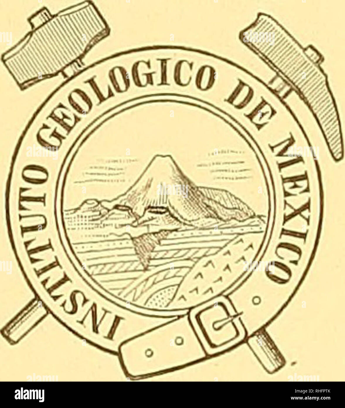 . Boletín del Instituto Geológico de México. Geology; Geology; Paleontology. lasrSTITTJTO (3-:E0X.0(3-IC0 JDIBU IvdlEXlICO. Director, José G. Aguilera. EL REAL DEL MONTE EZEQUIEL ORDOÑEZ Y MANUEL RANGEL.. MÉXICO OFICINA TIP. DE LA SECRETARIA DE FOMENTO Calle de San Andrés numero 15. 1899. Please note that these images are extracted from scanned page images that may have been digitally enhanced for readability - coloration and appearance of these illustrations may not perfectly resemble the original work.. Instituto Geológico de México. México : [Instituto] Stock Photo