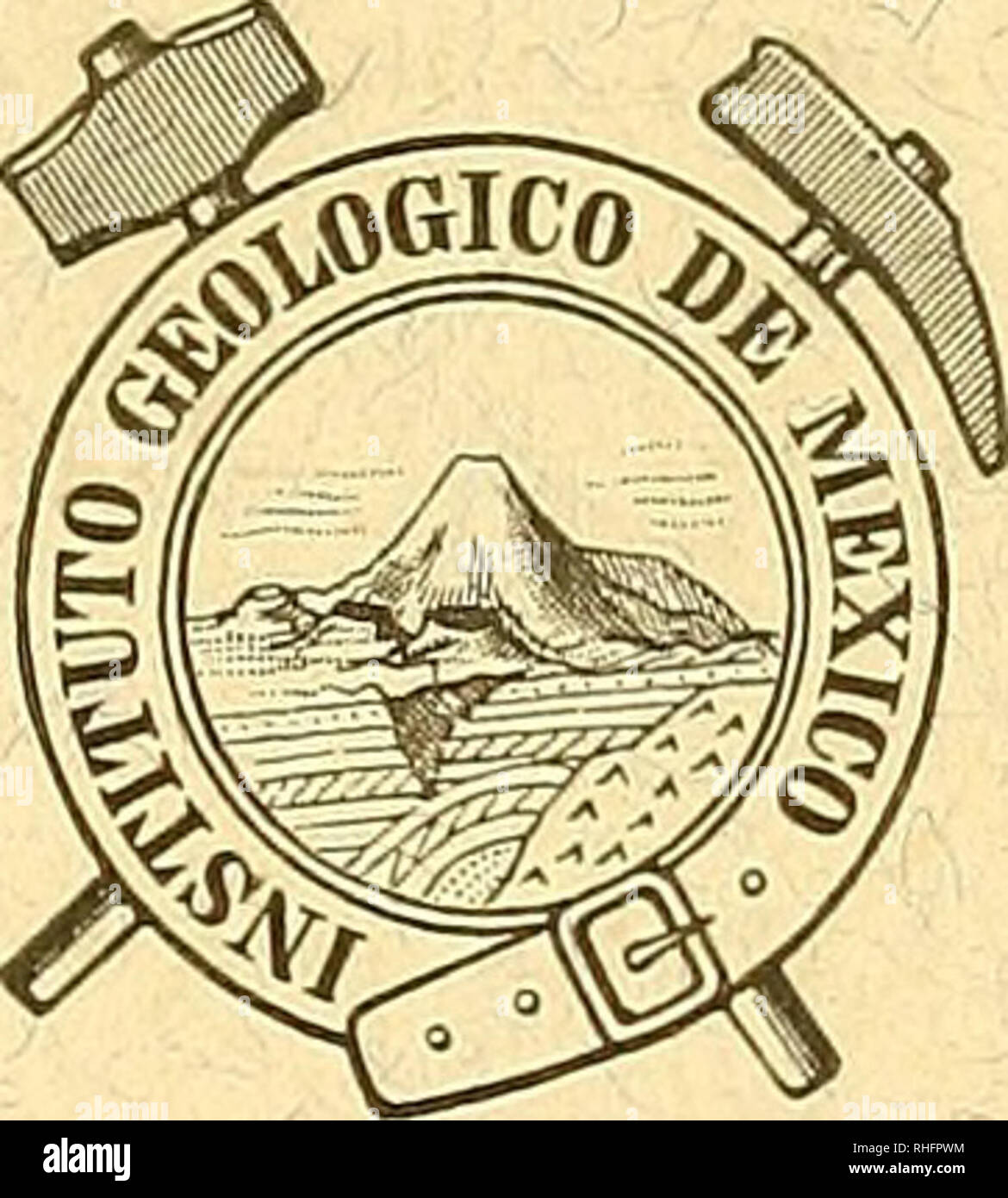 . Boletín del Instituto Geológico de México. Geology; Geology; Paleontology. -fO^jLYjU ^1 SECRETARIA DE FOMENTO, COLONIZACIÓN É INDUSTRIA. BOLETIIsr NUM. 12. EL REAL DEL MONTE.. aó^^'^^ MÉXICO OFICINA TIP. DE LA SECRETARIA DE FOMENTO Calle de San Andrés número 15. 1899. Please note that these images are extracted from scanned page images that may have been digitally enhanced for readability - coloration and appearance of these illustrations may not perfectly resemble the original work.. Instituto Geológico de México. México : [Instituto] Stock Photo