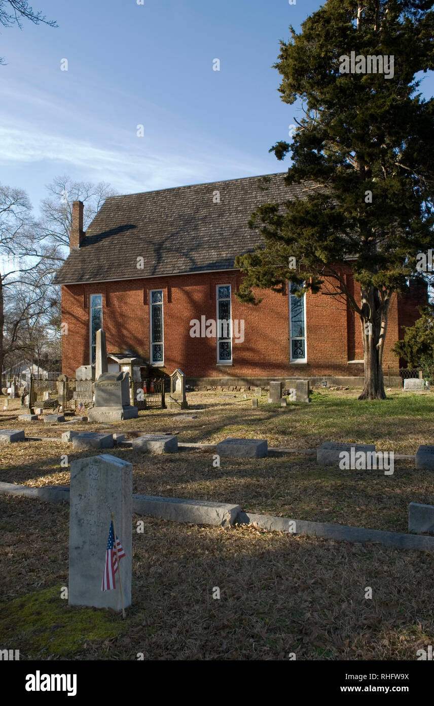 Olde Presbyterian Church Cemetery, Lancaster South Carolina USA. Stock Photo