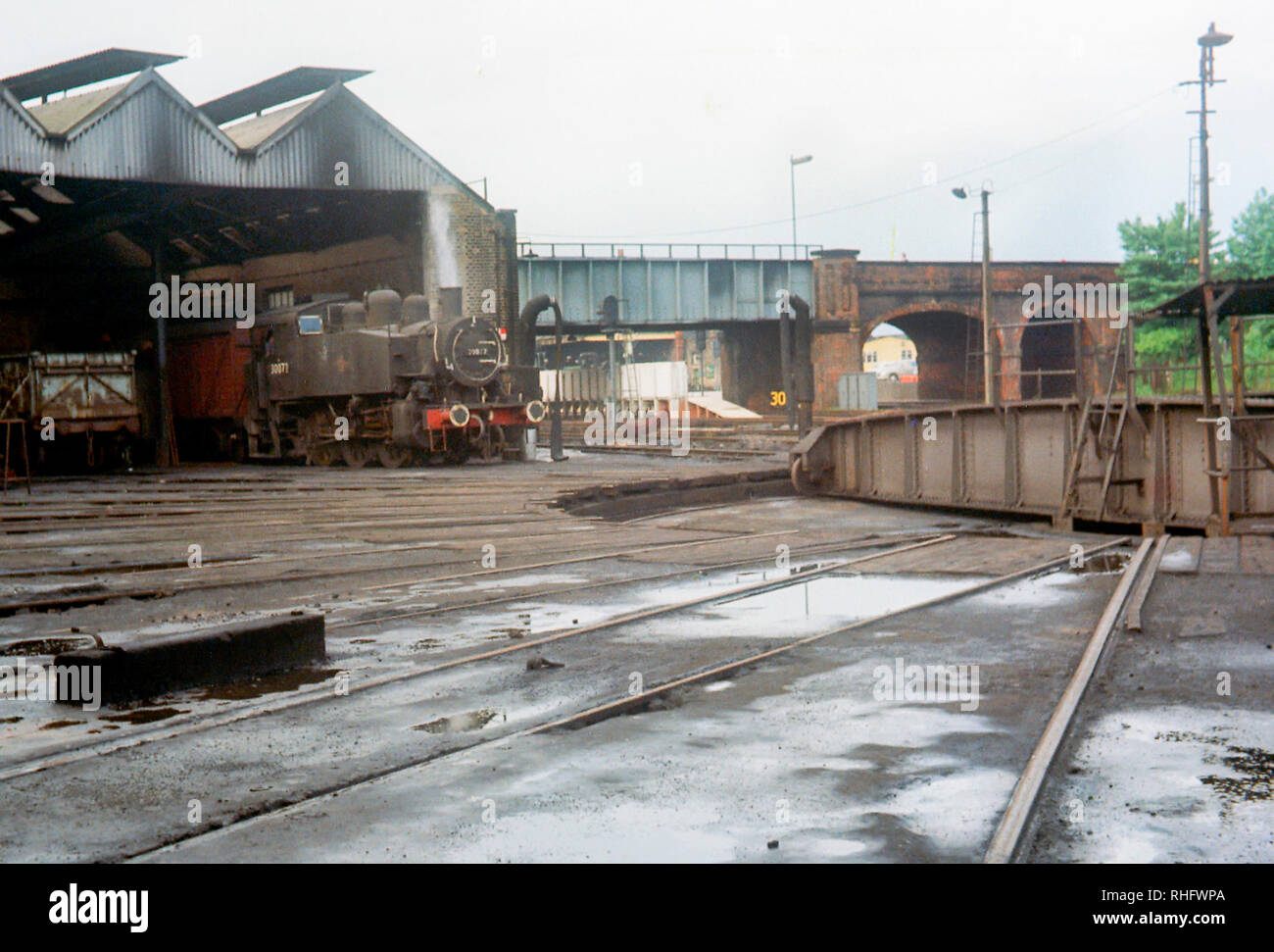 Guildford Shed & Turntable Stock Photo Alamy