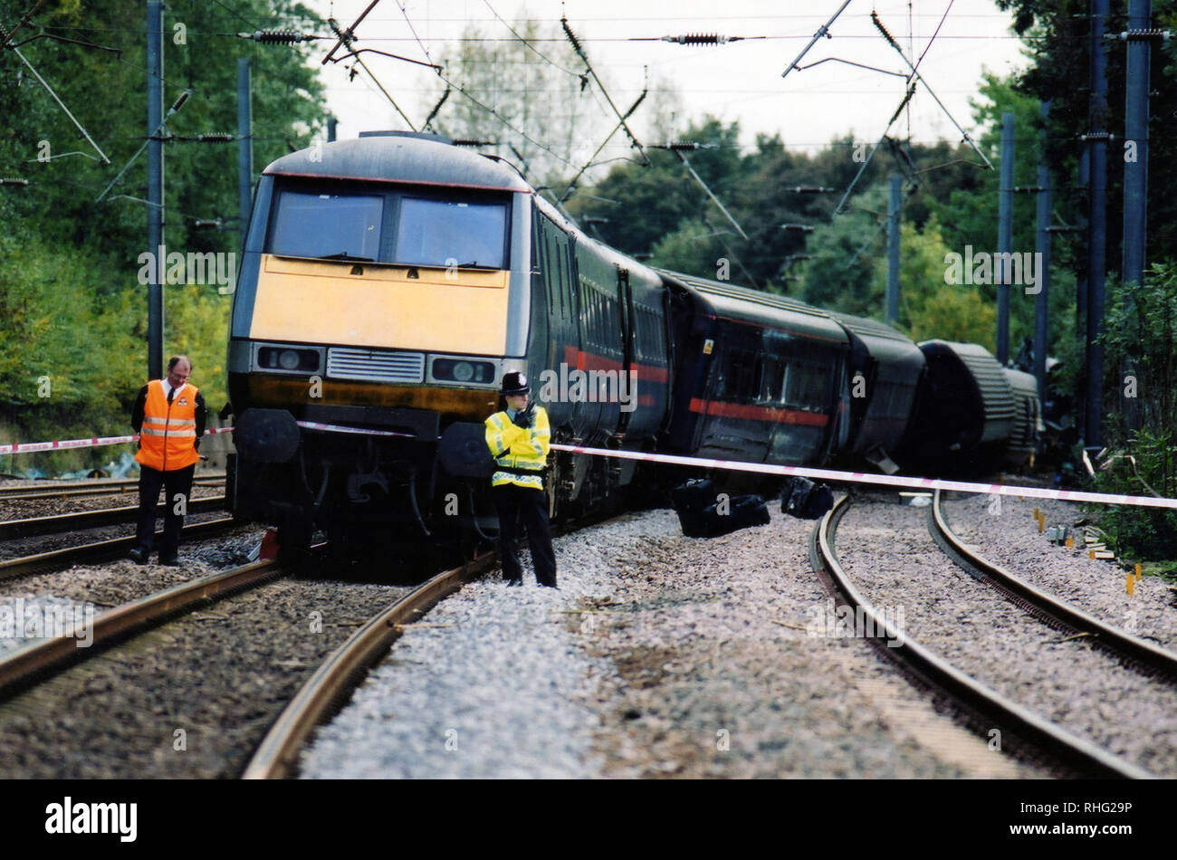 Hatfield Train Crash Stock Photo