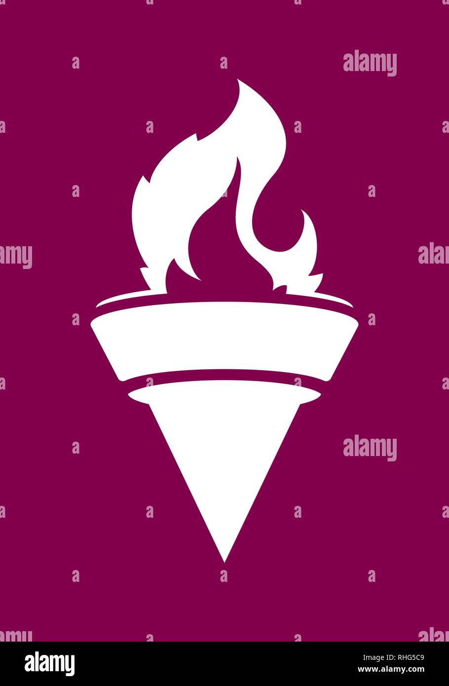 Torch Fire Silhouette High Resolution Stock Photography and Images - Alamy