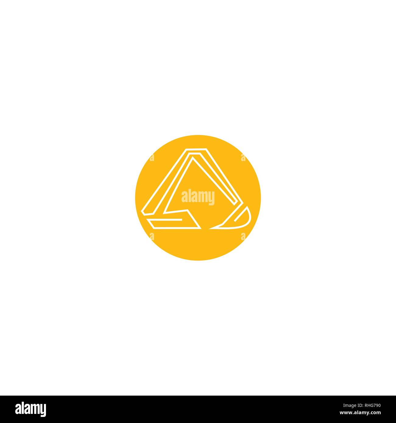 Excavator Logo Design Stock Vector Art Illustration Vector