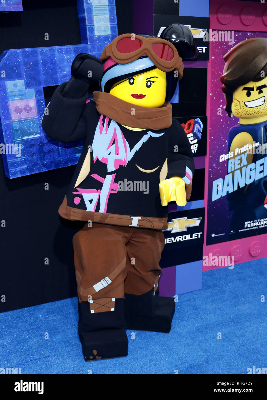 Lucy at the Los Angeles premiere of 'The Lego Movie 2: The Second Part'  held at the Regency Village Theatre in Westwood, USA on February 2, 2019  Stock Photo - Alamy