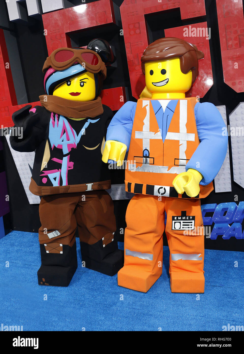 Lucy and Emmet at the Los Angeles premiere of 'The Lego Movie 2: The Second  Part' held at the Regency Village Theatre in Westwood, USA on February 2  Stock Photo - Alamy