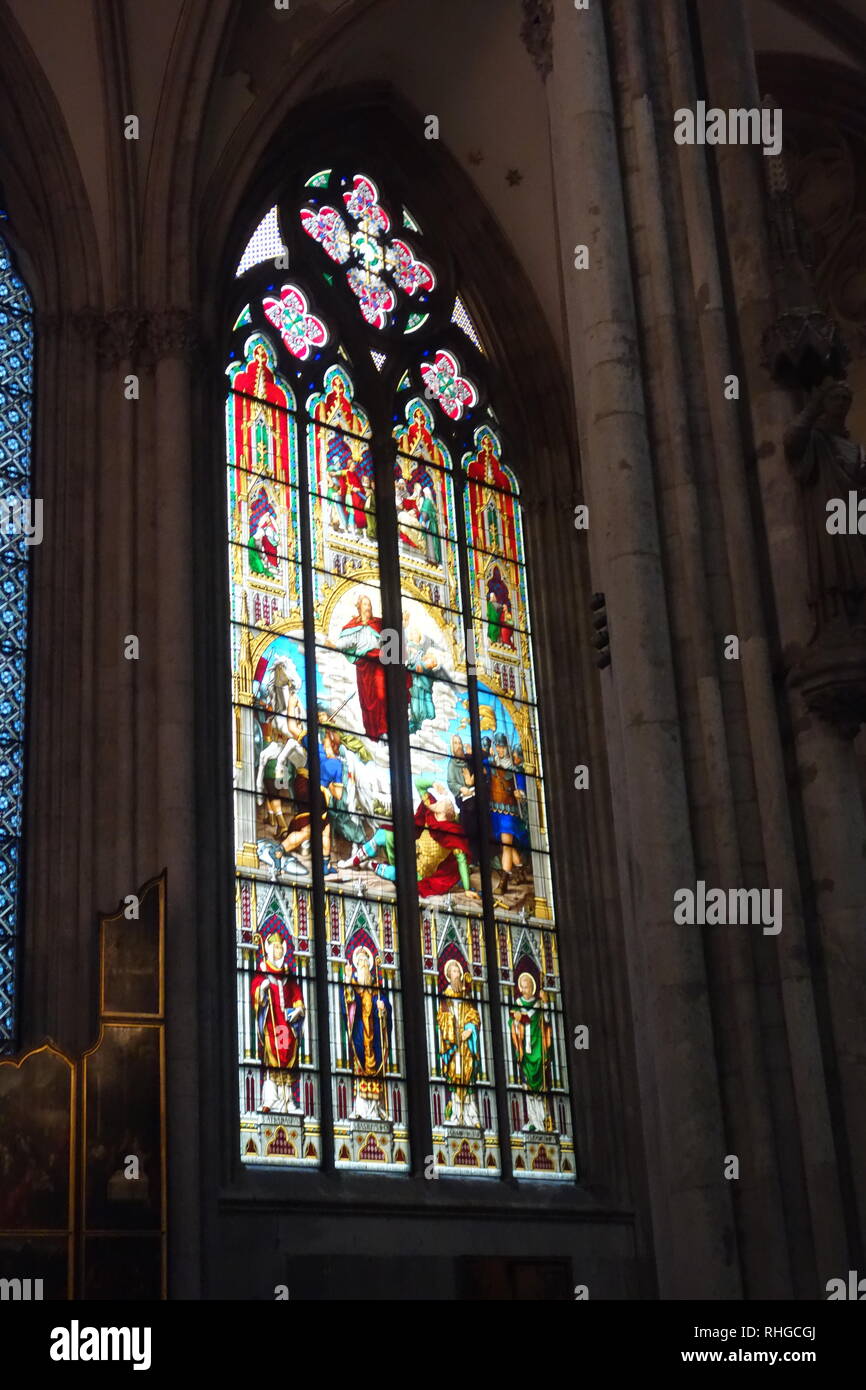 Cologne cathedral window hires stock photography and images Alamy