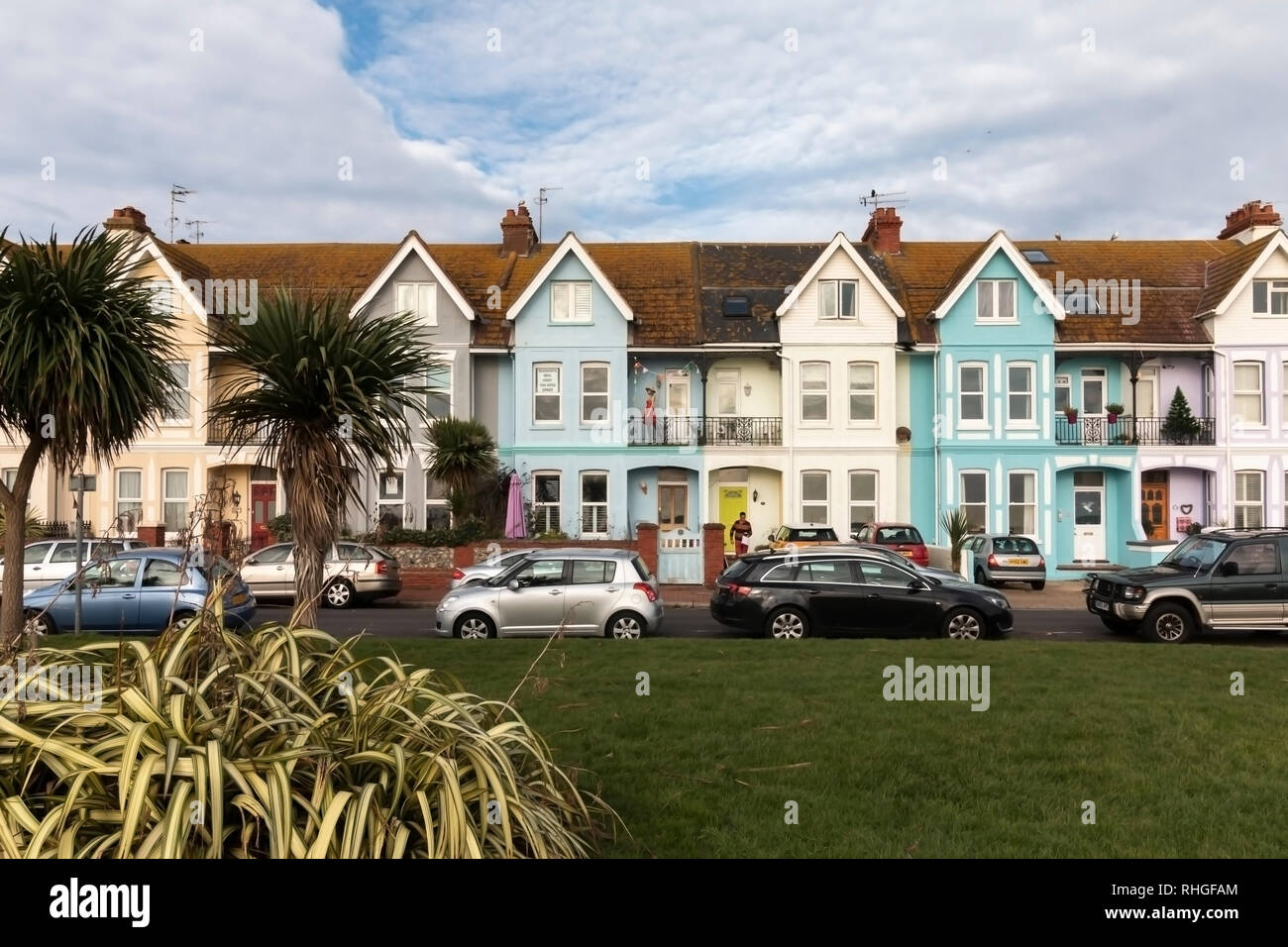 Urban view of Worthing, West Sussex, UK Stock Photo