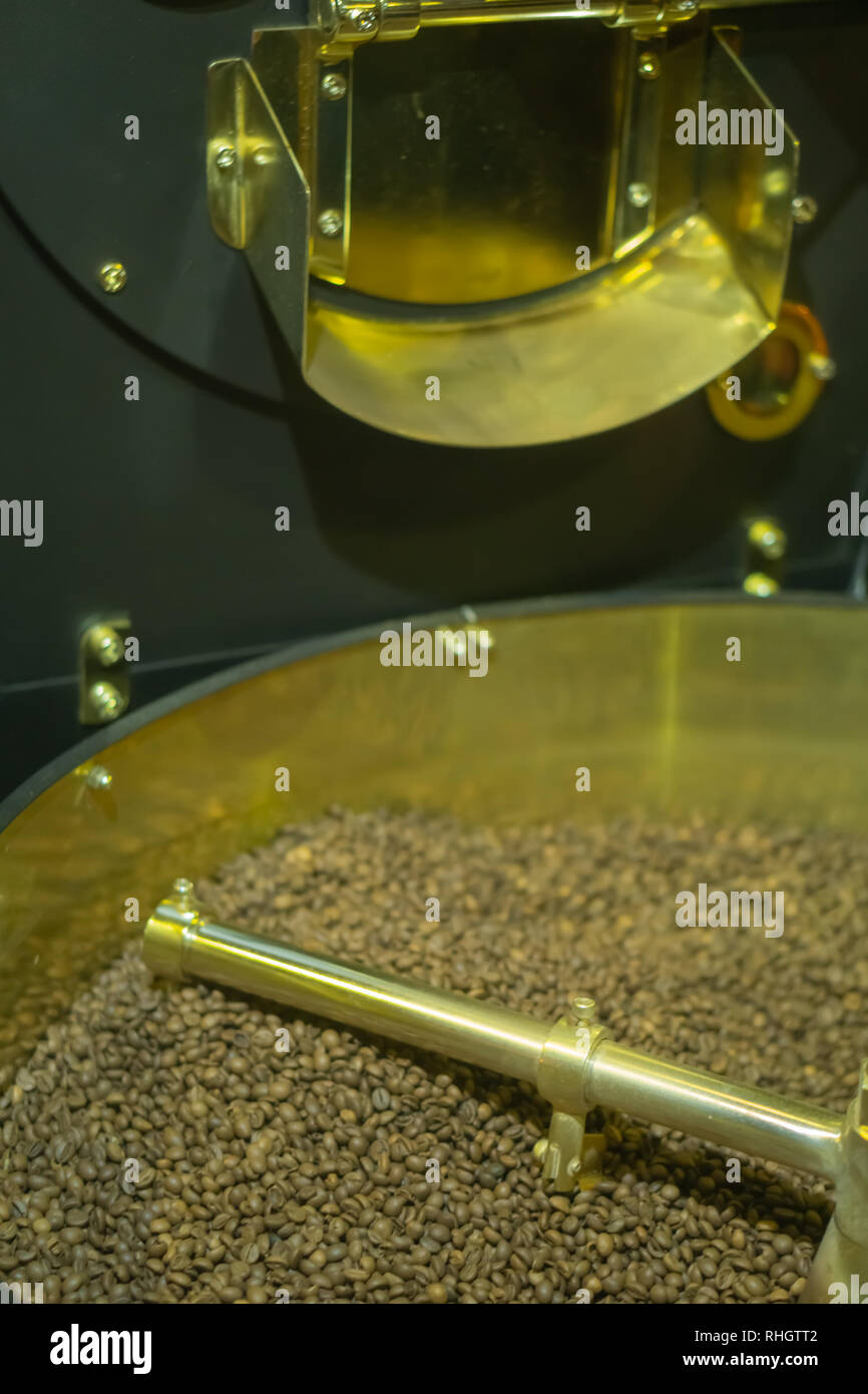 Industrial coffee roasting machine hires stock photography and images